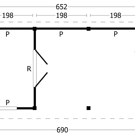 Oslo L Type 8 - Potdekselplank zwart