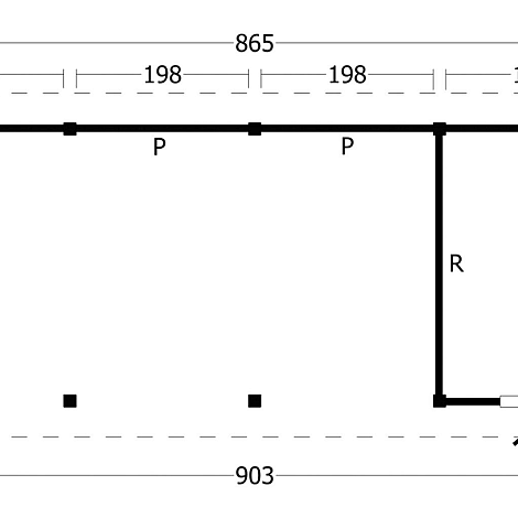 Hamar L Type 10 - Potdekselplank blank