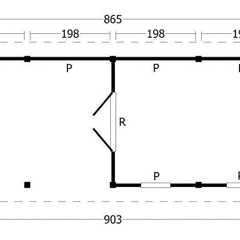 Hamar L Type 11 - Potdekselplank blank