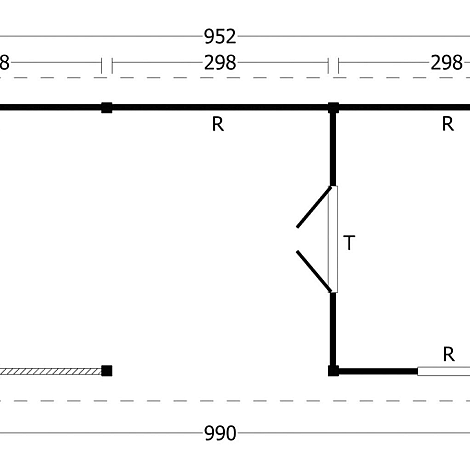 Hamar XL Type 7 - Potdekselplank zwart