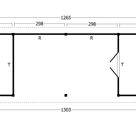 Hamar XL Type 12 - Potdekselplank zwart