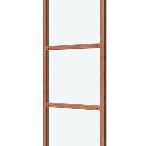 Glaswand De Luxe onbehandeld - type A 84.5x230cm
