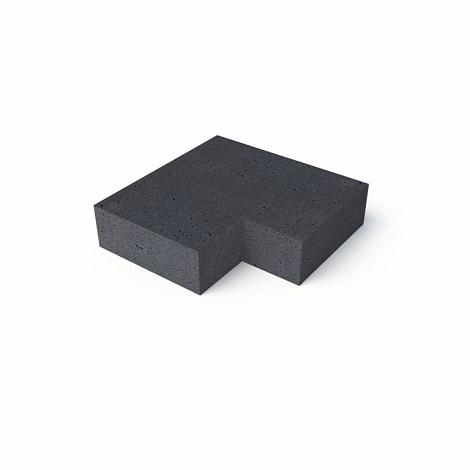 Oud hollandse hoekstuk trapelementen binnen 90° antraciet (37x15cm)