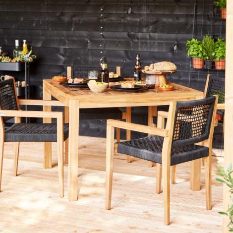 Stapelbare teak stoel - Toledo
