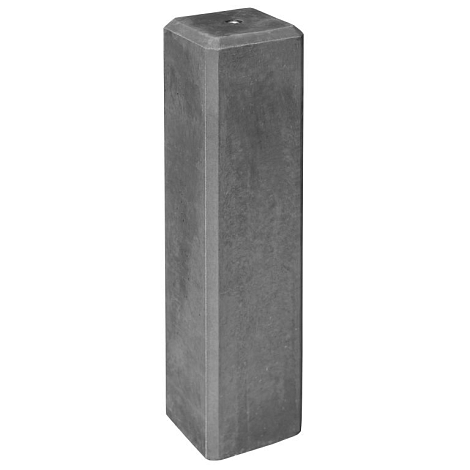 Berton© betonpoer 12,0 x 12,0 x 60,0 cm, antraciet, M16-bus, kleine velling