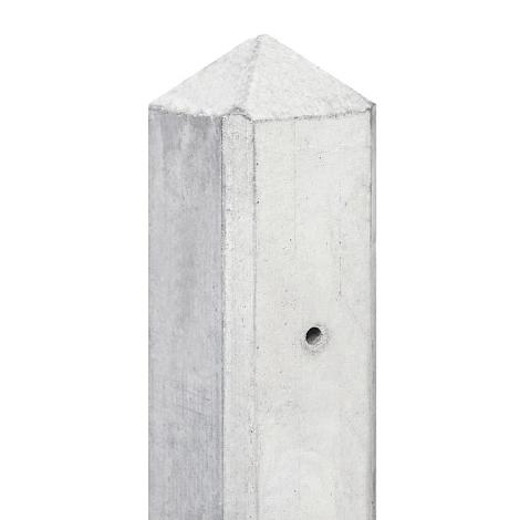 Tussenpaal wit/grijs *lichtgewicht  8.5 x 8.5 x 277 cm betonpaal