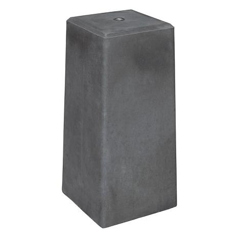 Betonpoer antraciet met afgeschuinde kanten 22x22x50 cm
