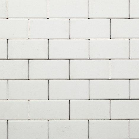 BSS 21x10,5x8 cm - Wit (verkeerssteen)  * Handmatig pakket