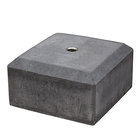 Betonpoer antraciet met afgeschuinde kanten 22x22x50 cm