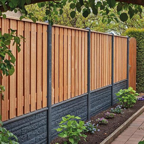 Onderplaat Rotsmotief dubbelzijdig 3.5 x 36x184 cm - Antraciet