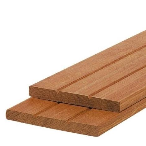 Hardhouten schuttingplank geschaafd 1.5x14x305 cm