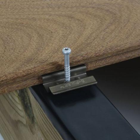 B-fix 50 rvs beginclips + schroeven en bit