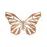 Cortenstaal wanddecoratie Butterfly 2.0-Small