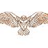 Cortenstaal wanddecoratie Eagle-Large