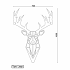 Cortenstaal wanddecoratie Reindeer-Large