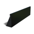Gepoedercoat staal keerwand recht 150cm (hoogte 40cm)-RAL9005 (zwart)