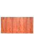 Tuinscherm hardhout 21 planks (19+2) - Dronten 180 x 90 - schutting
