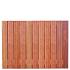 Tuinscherm hardhout 23 planks (21+2) - Hoorn 180 x 130 - schutting