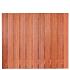 Tuinscherm hardhout 23 planks (21+2) - Hoorn 180 x150 - schutting