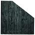 Tuinscherm zwart gesp. 21 planks (19+2) - Stuttgart 180/90x180cm VERLOOP - schutting