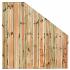 Tuinscherm geïmp. 23 planks (21+2) - Zaltbommel 180/90x180cm VERLOOP - schutting