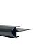 Aluminium daktrim KRAAL - 26x45x2500 mm - ANTRACIET