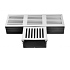 Aqua drain 50/100 T-stuk met grijs aluminium rooster