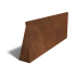 Cortenstaal keerwand recht 150cm (hoogte 60cm)