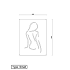 Cortenstaal wanddecoratie Woman-Small