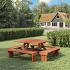 Hardhouten picknicktafel - Vierkant
