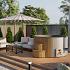 Hottub thermowood ø200xH95cm - Deluxe