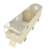 Prefab tussenwand met deur - t.b.v. zigeunerwagen