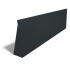 Gepoedercoat staal keerwand recht 150 cm (hoogte 30 cm) - RAL9005 ZWART