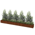 Cortenstaal plantenbak Texas xxl 400 x 40 cm - 40cm hoog - Geen Bodem