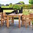 Tuintafel teak - Solide rustiek 180x90cm