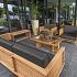 Teak loungeset - Riverside bijzet bankje