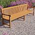 Teak parkbank - Norwich 300cm
