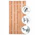 Douglas tuindeur - Privacy + rvs inbouwslotset 195x90cm - poort