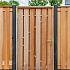 Hardhouten tuindeur - Privacy + rvs inbouwslotset H195xB120cm - poort