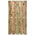 Tuindeur - Hoogeveen - Plank: 1.6x14.0 / 9 stuks - 3 tussenregels 1.6x7.0, rvs geschroefd
