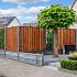 Tuinscherm hardhout 21 planks (19+2) - Dronten 180 x 180 - schutting