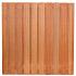 Tuinscherm hardhout 21 planks (19+2) - Dronten 180 x 180 - schutting