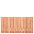 Tuinscherm lariks 21 planks (19+2) - Zwarte Woud 90x180cm - schutting