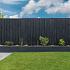 Tuinscherm zwart gesp. 21 planks (19+2) - Stuttgart 180x180cm - schutting