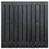 Tuinscherm zwart gesp. 23 planks (21+2) - Dresden 180x180cm - schutting