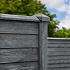 Beton-afdekpet antraciet diamantkop - 14x14x5cm zonder uitsparing
