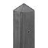 Tussenpaal antraciet glad met diamantkop 10 x 10 x 280 cm betonpaal