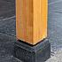 BETONPOER ANTRACIET -15x15x60 cm - incl. hoogteverstelling
