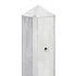 Tussenpaal grijs glad met diamantkop 10 x 10 x 280 cm betonpaal