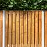 Onderplaat wit/grijs voor betonpaal 3.5 x 25x184 cm